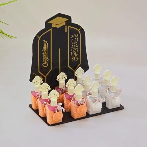 توزيعات عطور 12حبه + صندوق التخرج
