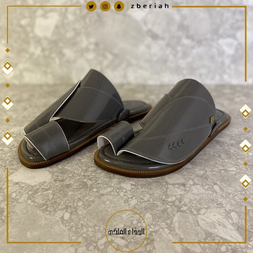 حذاء رصاصي لامع كلاسيك