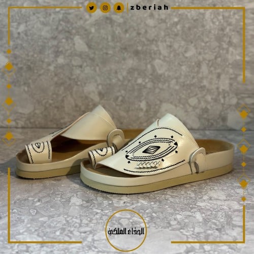 حذاء طبي سكري تطريز يدوي صوف كتان