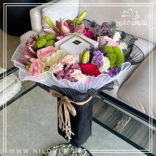 بوكيه ورد شوكولاتة من باتشي