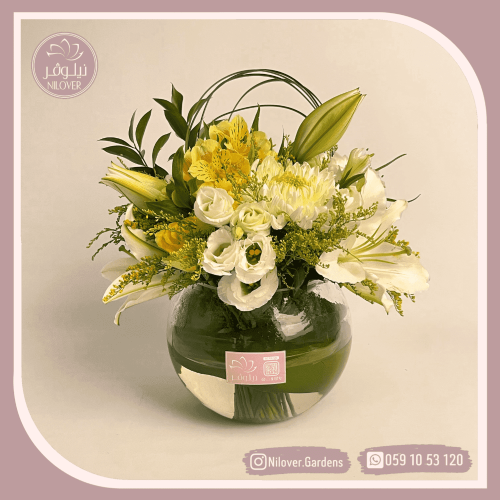 فازة ورد طبيعي