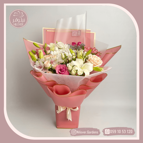 باقة ورد طبيعي