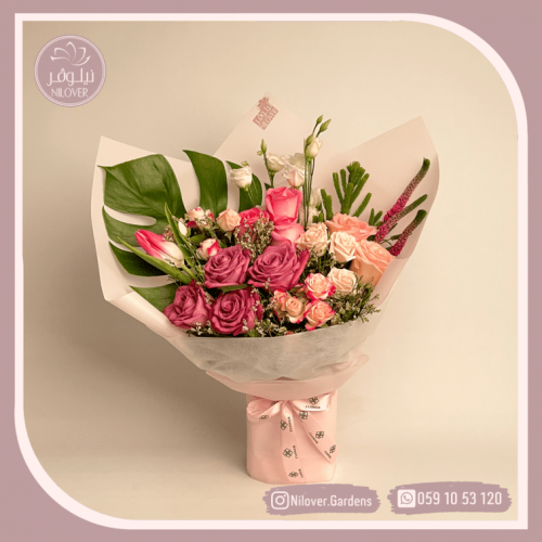 بوكيه ورد هدية عيد ميلاد