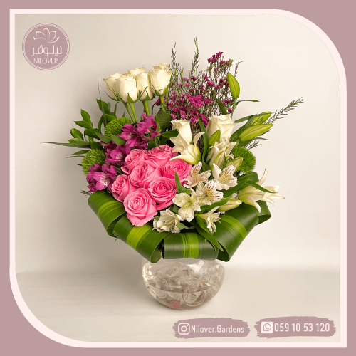 فازة ورد طبيعي قزاز