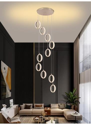 ثريا سلم LED حديثة 6170-10 - مصباح سقف معلق بـ 10...