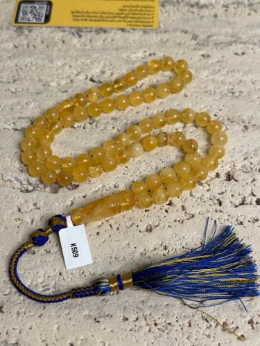 سبحه كهرمان حر شوائب طبيعية