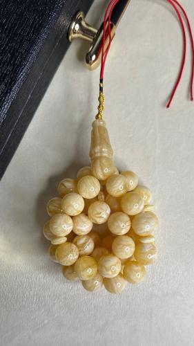 سبحه كهرمان جامبو حر  سوبر صافي طبيعية