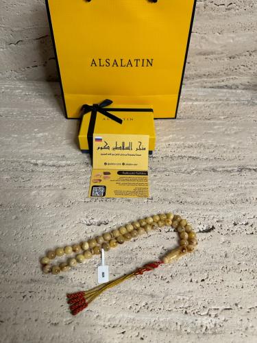 سبحه كهرمان حر شوائب طبيعية