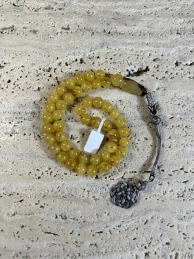 سبحه كهرمان حر شوائب طبيعية