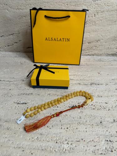 سبحه كهرمان حر شوائب طبيعية