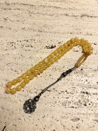 سبحه كهرمان حر شوائب طبيعية