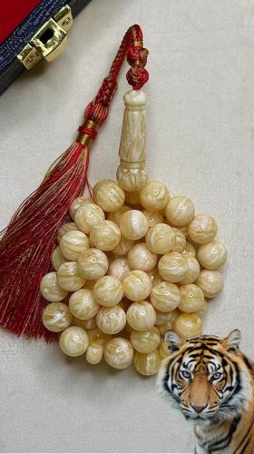 سبحه كهرمان تايقر حر  سوبر صافي طبيعية