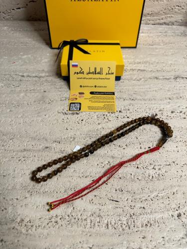 سبحه كهرمان حر شوائب طبيعية