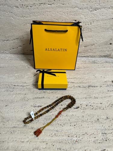 سبحه كهرمان حر شوائب طبيعية