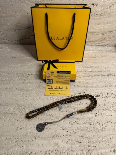 سبحه كهرمان حر شوائب طبيعية