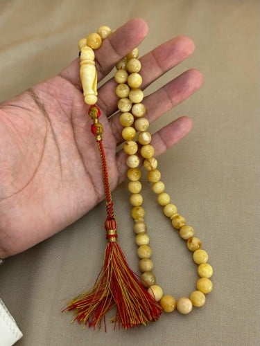 سبحه كهرمان حر شوائب طبيعية