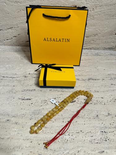 سبحه كهرمان حر شوائب طبيعية