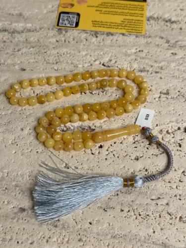 سبحه كهرمان حر شوائب طبيعية