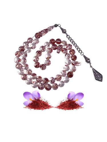 سبحة مصنوعة من الزعفران الطبيعي