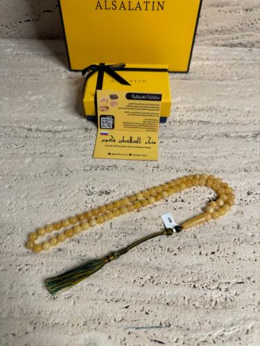 سبحه كهرمان حر شوائب طبيعية