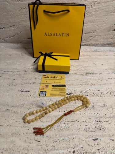 سبحه كهرمان حر شوائب طبيعية