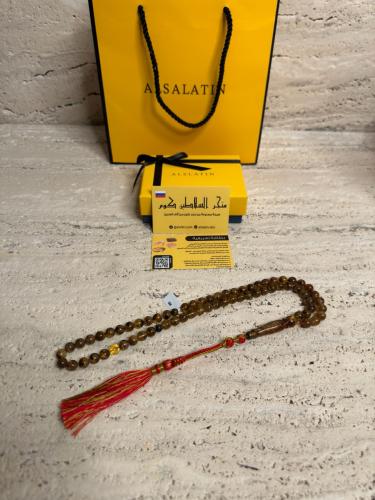 سبحه كهرمان حر شوائب طبيعية