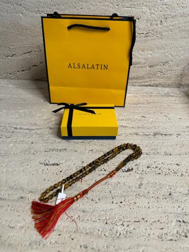 سبحه كهرمان حر شوائب طبيعية