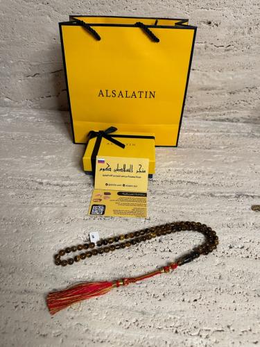 سبحه كهرمان حر شوائب طبيعية