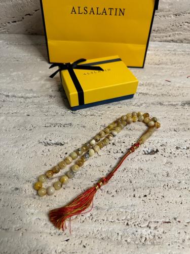 سبحه كهرمان حر شوائب طبيعية