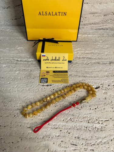 سبحه كهرمان حر شوائب طبيعية