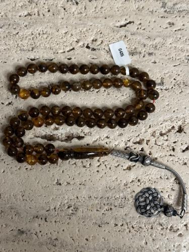 سبحه كهرمان حر شوائب طبيعية