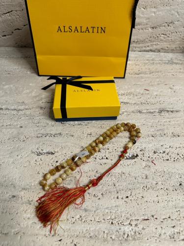 سبحه كهرمان حر شوائب طبيعية