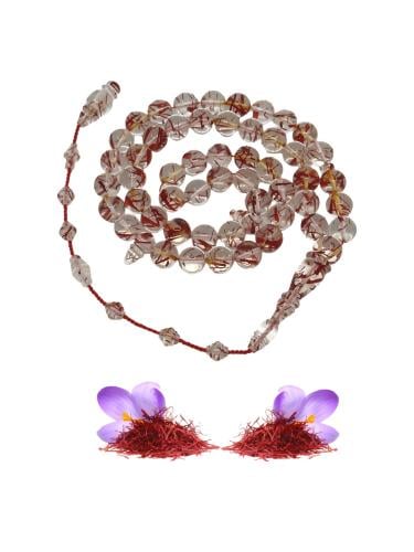 سبحة من الزعفران الطبيعي تمليكة صناعة يدوية