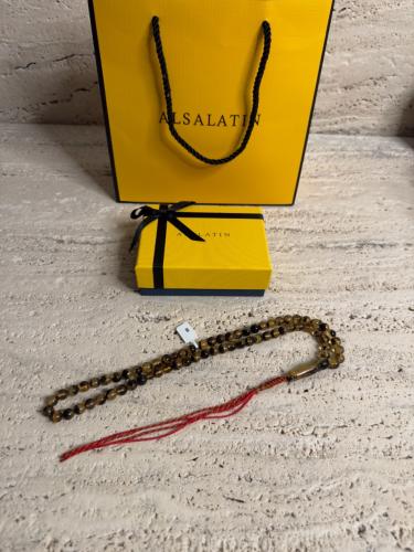 سبحه كهرمان حر شوائب طبيعية