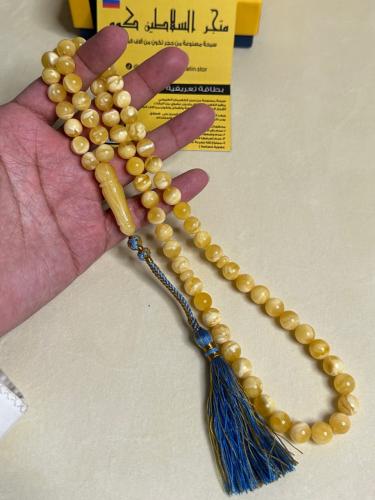 سبحه كهرمان حر  سوبر صافي طبيعية