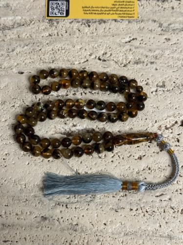 سبحه كهرمان حر شوائب طبيعية