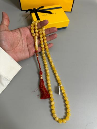 سبحه كهرمان حر  سوبر صافي طبيعية