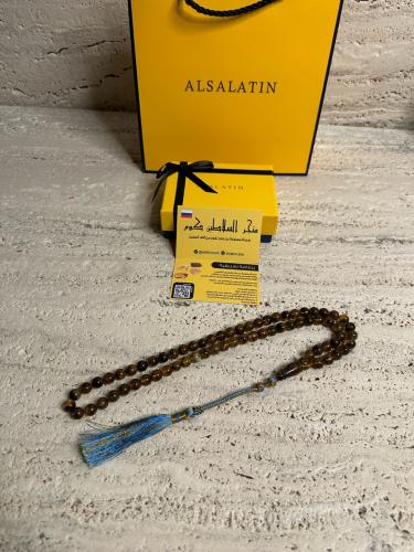 سبحه كهرمان حر شوائب طبيعية