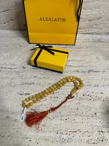 سبحه كهرمان حر شوائب طبيعية