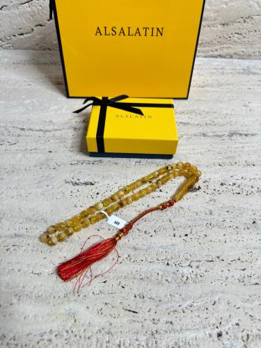 سبحه كهرمان حر شوائب طبيعية