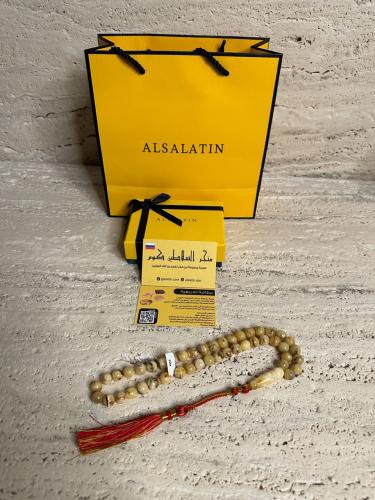 سبحه كهرمان حر شوائب طبيعية