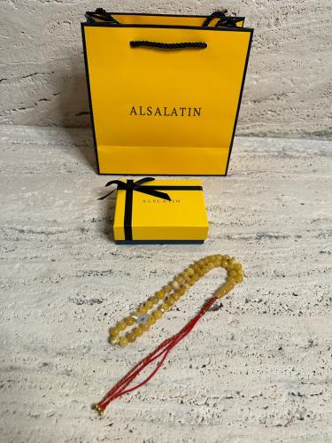 سبحه كهرمان حر شوائب طبيعية