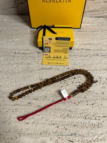 سبحه كهرمان حر شوائب طبيعية