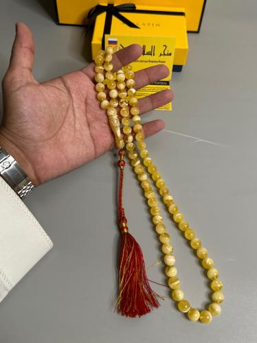 سبحه كهرمان حر  سوبر صافي طبيعية