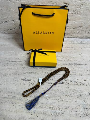 سبحه كهرمان حر شوائب طبيعية