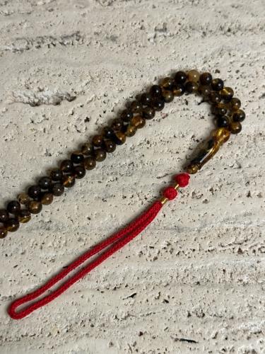 سبحه كهرمان حر شوائب طبيعية