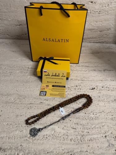 سبحه كهرمان حر شوائب طبيعية