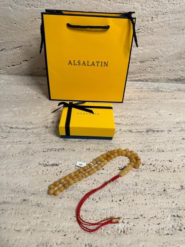 سبحه كهرمان حر شوائب طبيعية