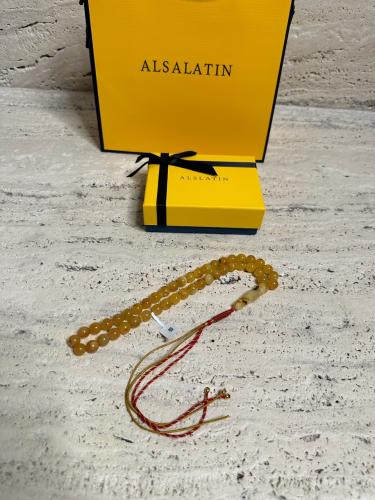 سبحه كهرمان حر شوائب طبيعية