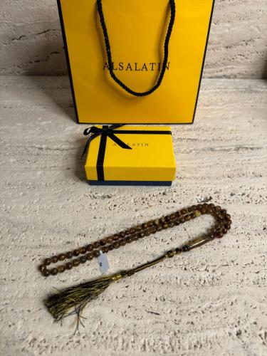 سبحه كهرمان حر شوائب طبيعية